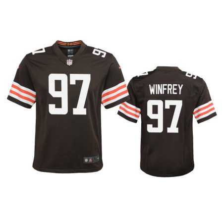 Youth Browns Perrion Winfrey Brown Game Jersey