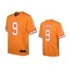 youth buccaneers joe tryon throwback game orange jersey