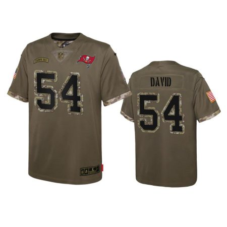 Youth Tampa Bay Buccaneers Lavonte David Olive 2022 Salute To Service Limited Jersey