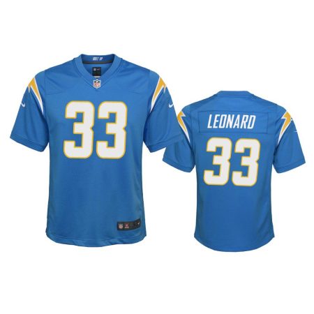 Youth Chargers Deane Leonard Powder Blue Game Jersey