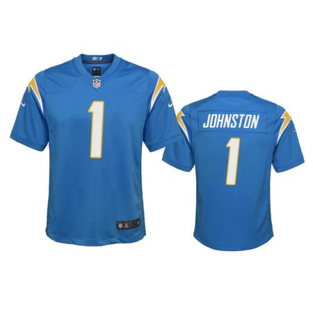 Youth Chargers Quentin Johnston Powder Blue Game Jersey