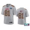 Youth Chiefs Blake Bell Gray Super Bowl LVII Atmosphere Jersey 2 youth chiefs blake bell gray atmosphere super bowl lvii jersey
