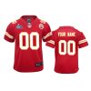 Youth Chiefs Custom Red Super Bowl LVII Game Jersey 3 youth chiefs custom red game super bowl lvii jersey