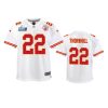 Youth Chiefs Juan Thornhill White Super Bowl LVII Game Jersey 3 youth chiefs juan thornhill white game super bowl lvii jersey