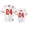 Youth Chiefs Skyy Moore White Game Jersey 2 youth chiefs skyy moore game white jersey