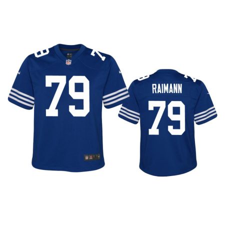 Youth Colts Bernhard Raimann Royal Alternate Game Jersey
