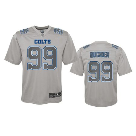 Youth Colts DeForest Buckner Gray Atmosphere Fashion Game Jersey