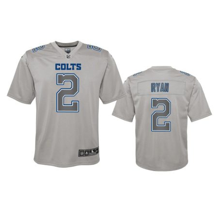 Youth Colts Matt Ryan Gray Atmosphere Fashion Game Jersey