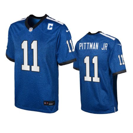 Youth Colts Michael Pittman Jr. Royal Indiana Nights Game Jersey