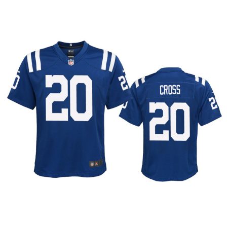 Youth Colts Nick Cross Royal Game Jersey