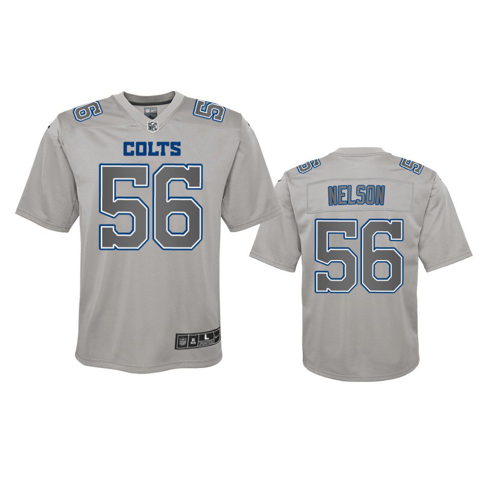 Youth Colts Quenton Nelson Gray Atmosphere Fashion Game Jersey 1 youth colts quenton nelson atmosphere fashion game gray jersey