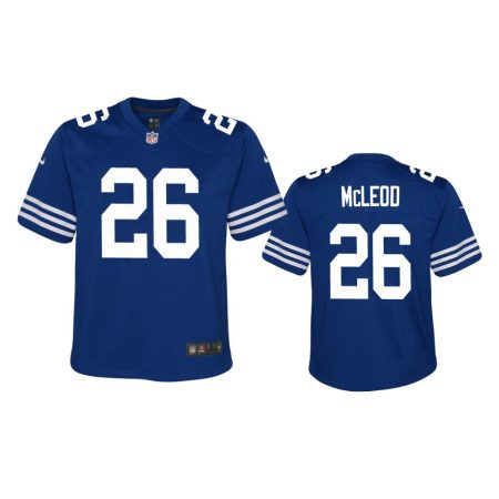Youth Colts Rodney McLeod Royal Alternate Game Jersey