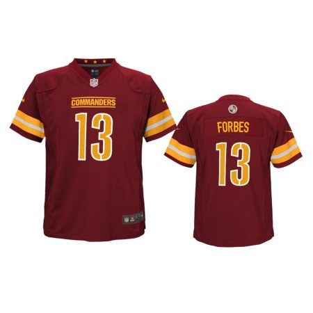 Youth Commanders Emmanuel Forbes Burgundy Game Jersey