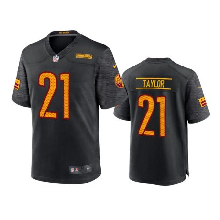 Youth Commanders Sean Taylor Black Alternate Game Jersey