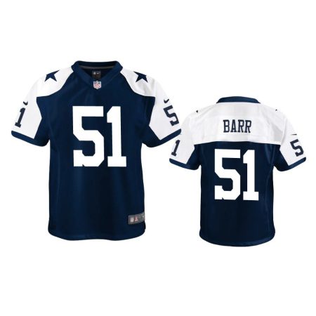 Youth Cowboys Anthony Barr Navy Alternate Game Jersey