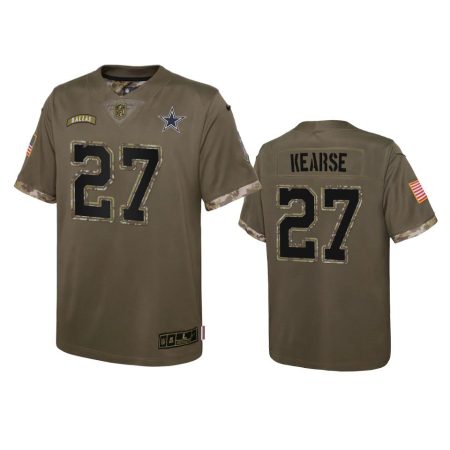 Youth Dallas Cowboys Jayron Kearse Olive 2022 Salute To Service Limited Jersey