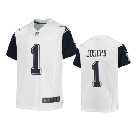 Youth Cowboys Kelvin Joseph White Game Jersey