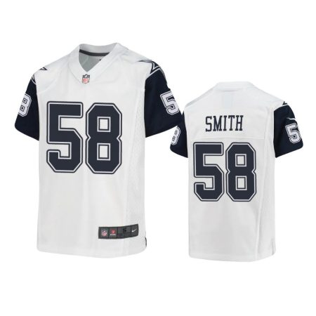 Youth Cowboys Mazi Smith White Alternate Game Jersey