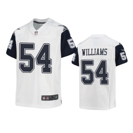 Youth Cowboys Sam Williams White Game Jersey