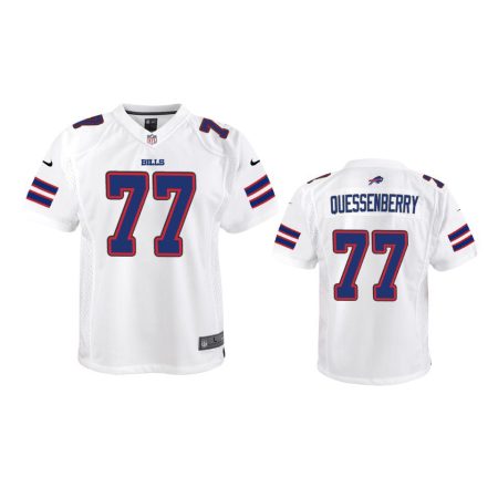 Youth Buffalo Bills David Quessenberry White Game Jersey