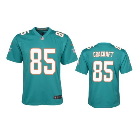 Youth Dolphins River Cracraft Aqua Game Jersey