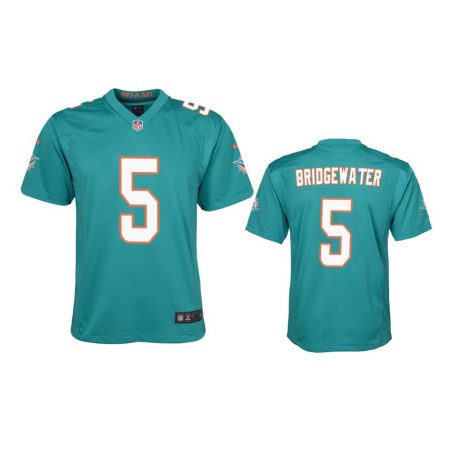Youth Dolphins Teddy Bridgewater Aqua Game Jersey