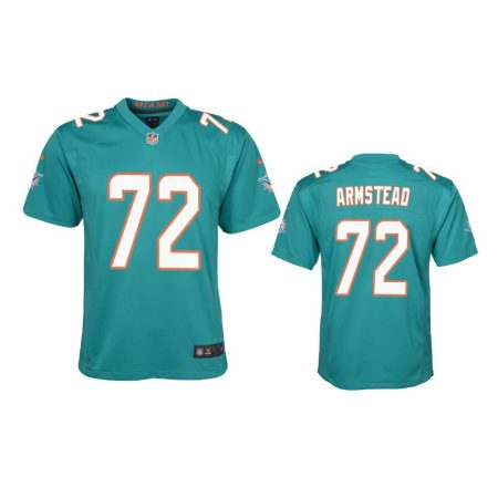 Youth Dolphins Terron Armstead Aqua Game Jersey