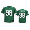 Youth Eagles Jalen Carter Kelly Green Alternate Game Jersey 2 youth eagles jalen carter alternate game kelly green jersey