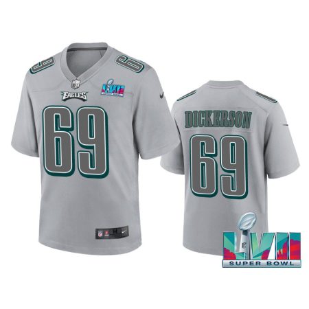 Youth Eagles Landon Dickerson Gray Super Bowl LVII Atmosphere Jersey
