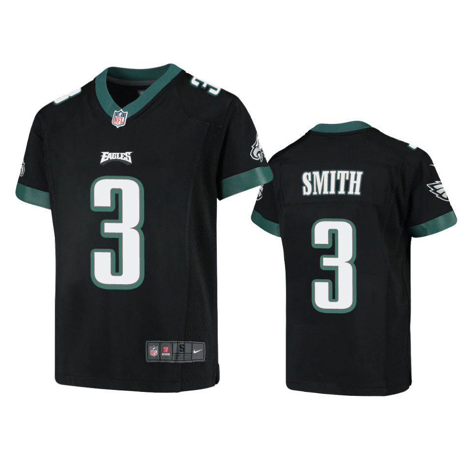 Youth Eagles Nolan Smith Black Game Jersey 1 youth eagles nolan smith game black jersey