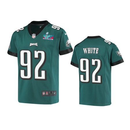 Youth Eagles Reggie White Midnight Green Super Bowl LVII Game Jersey
