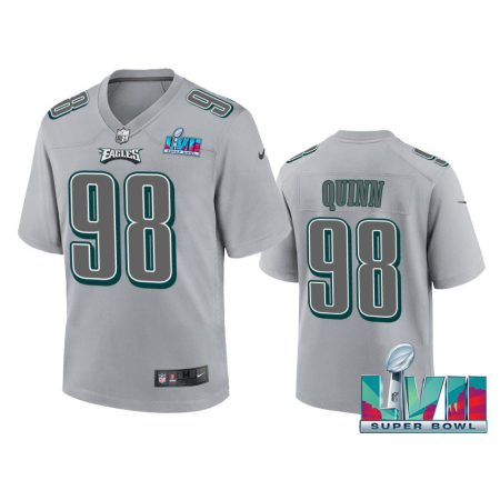 Youth Eagles Robert Quinn Gray Super Bowl LVII Atmosphere Jersey