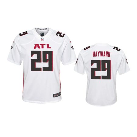 Youth Falcons Casey Hayward White Game Jersey