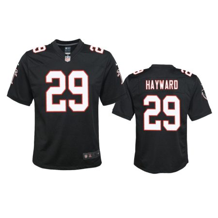 Youth Falcons Casey Hayward Black Throwback Game Jersey