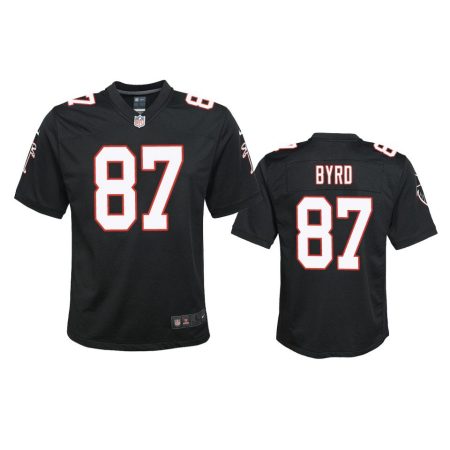 Youth Falcons Damiere Byrd Black Throwback Game Jersey