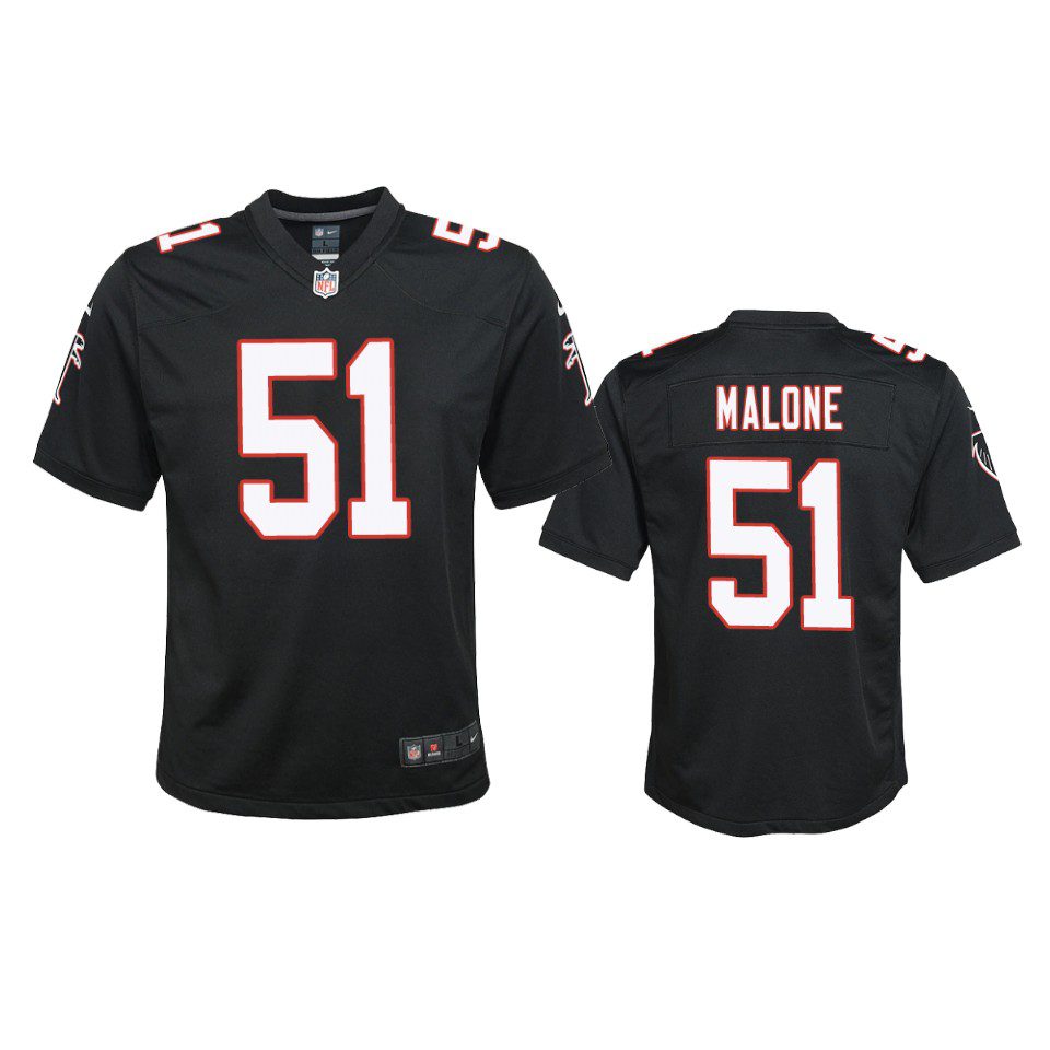 Youth Falcons DeAngelo Malone Black Throwback Game Jersey 1 youth falcons deangelo malone throwback game black jersey