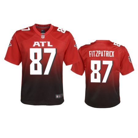 Youth Falcons John FitzPatrick Red Alternate Game Jersey