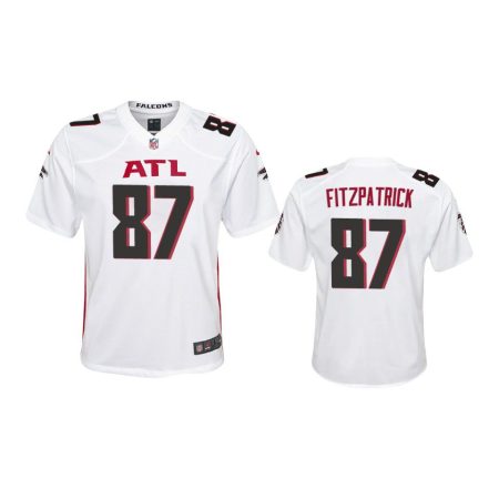 Youth Falcons John FitzPatrick White Game Jersey