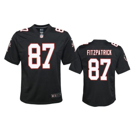 Youth Falcons John FitzPatrick Black Throwback Game Jersey
