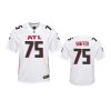 youth falcons justin shaffer game white jersey