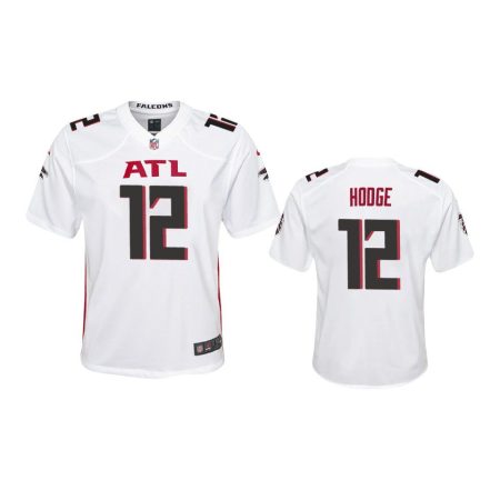 Youth Falcons KhaDarel Hodge White Game Jersey