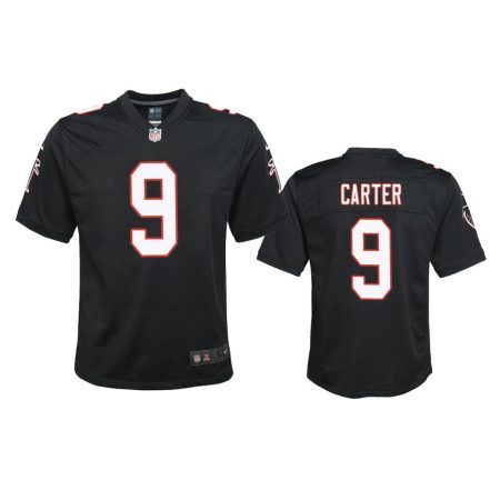 Youth Falcons Lorenzo Carter Black Throwback Game Jersey