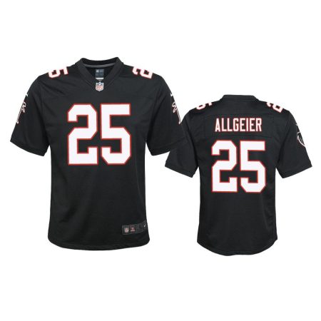 Youth Falcons Tyler Allgeier Black Throwback Game Jersey
