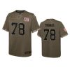Youth New York Giants Andrew Thomas Olive 2022 Salute To Service Limited Jersey 3 youth giants andrew thomas olive limited 2022 salute to service jersey