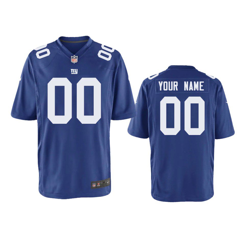 Youth Giants Custom Royal Game Jersey 1 youth giants custom game royal jersey