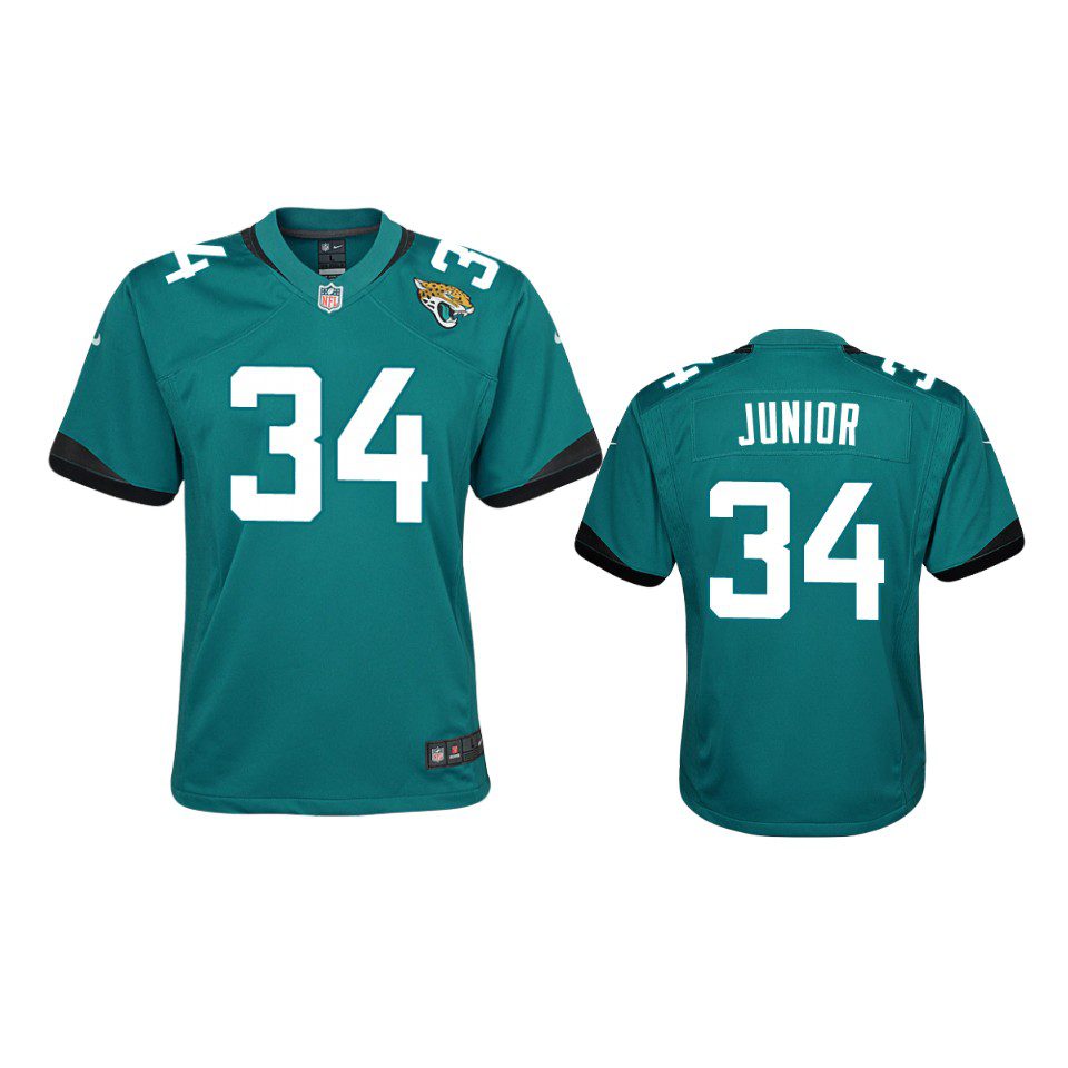 Youth Jaguars Gregory Junior Teal Game Jersey 1 youth jaguars gregory junior game teal jersey