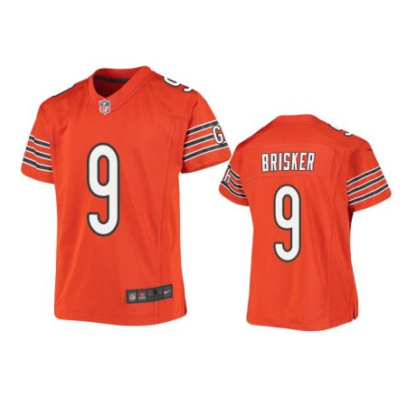 Youth Chicago Bears Jaquan Brisker Orange Game Jersey