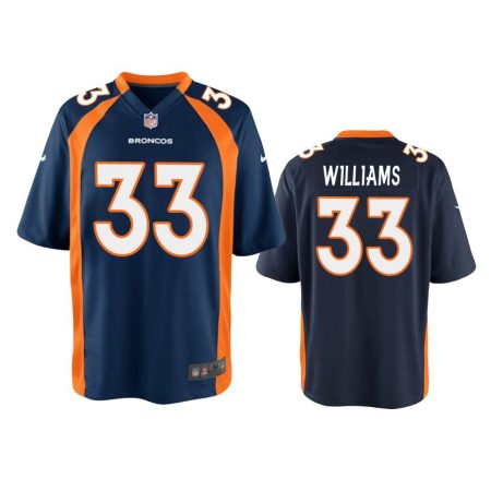 Youth Denver Broncos Javonte Williams Navy Game Jersey