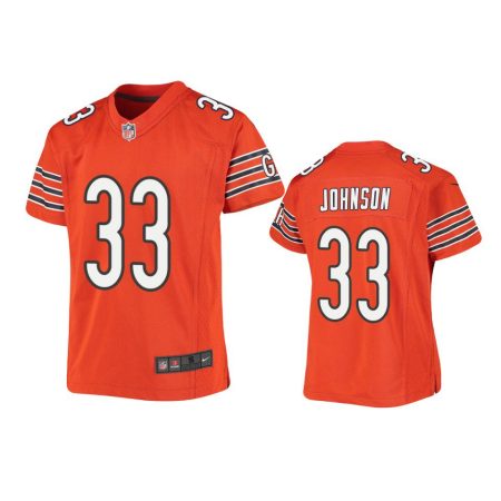 Youth Chicago Bears Jaylon Johnson Orange Game Jersey