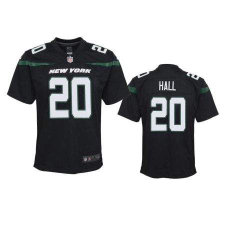 Youth Jets Breece Hall Black Game Jersey